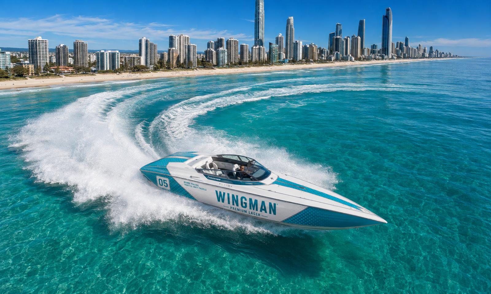 Wingman offshore response boat on the Gold Coast